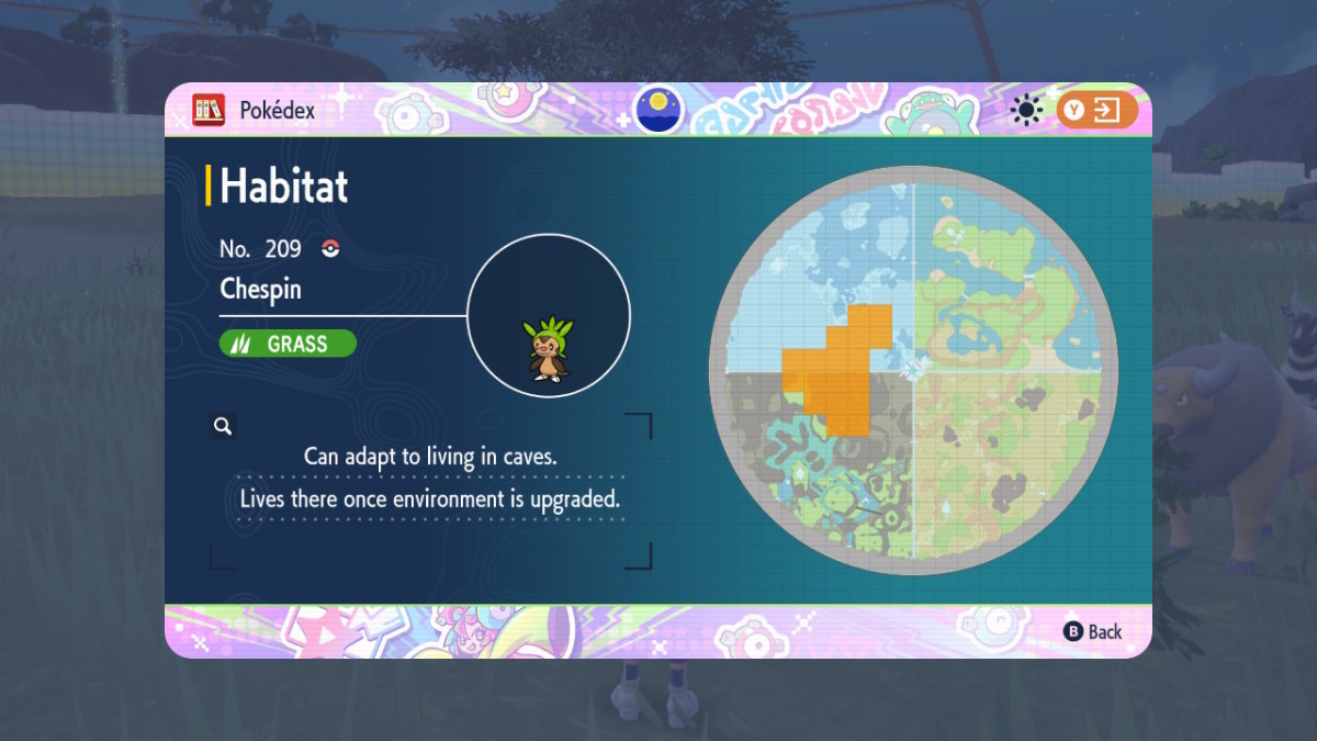 Pokemon SV DLC Chespin location 